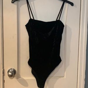 FOREVER21 velvet bodysuit